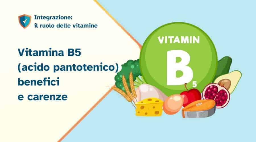 Vitamina B5 benefici effetti 2 Vitamina B5 (acido pantotenico) benefici, effetti, carenze